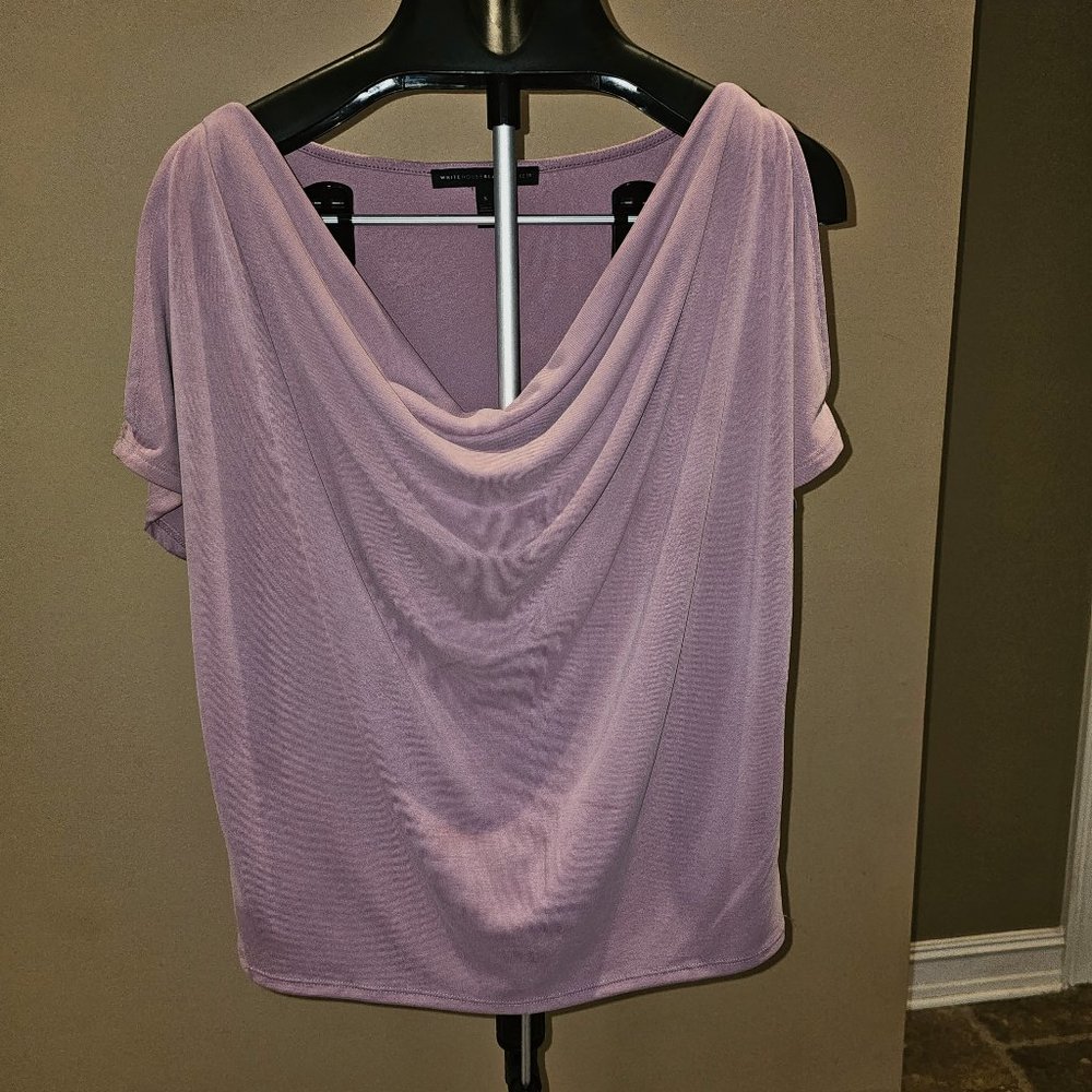 White House Black Market Peek-a-boo Shoulder Top